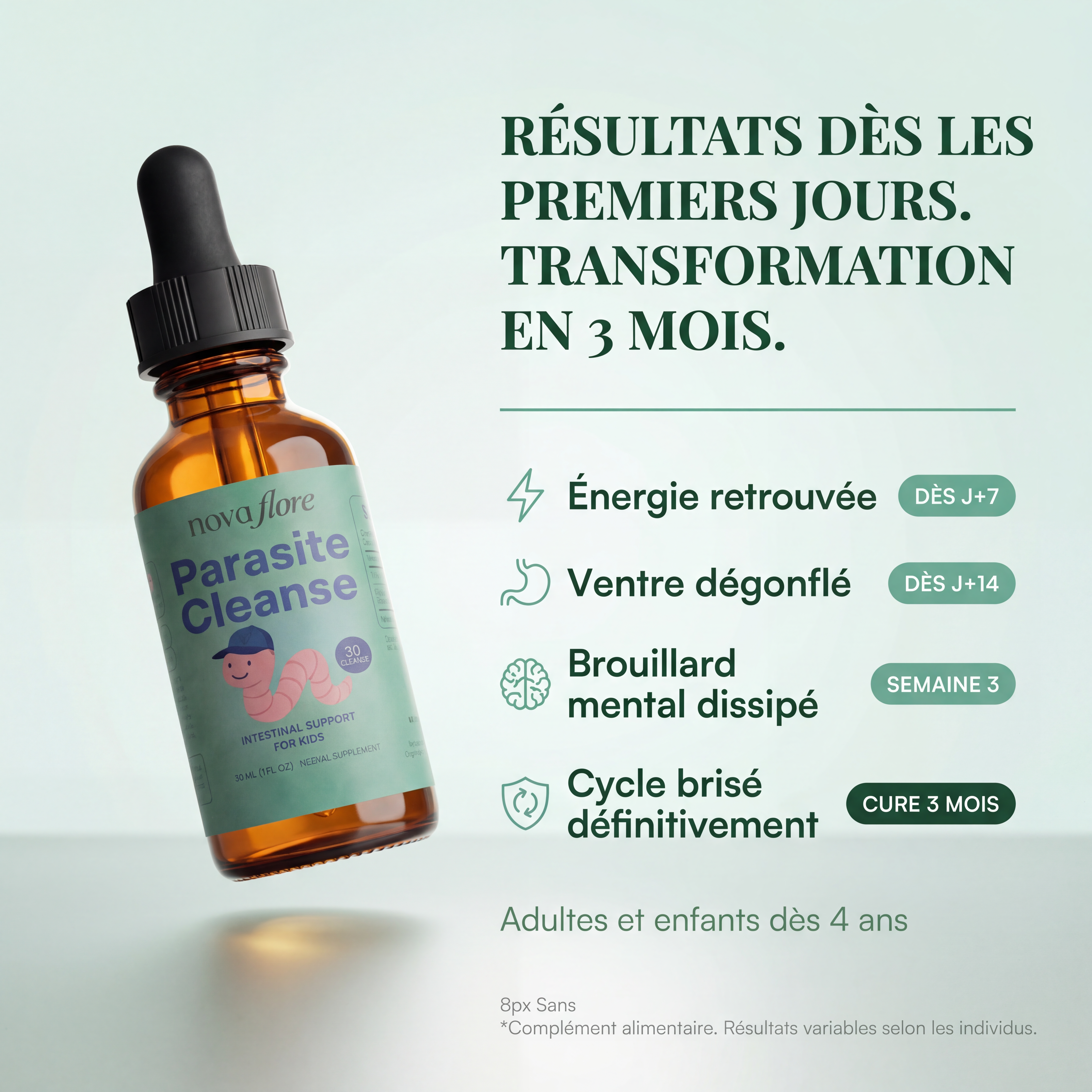 Novaflore — Parasite Cleanse Confort Digestif & Défenses Naturelles